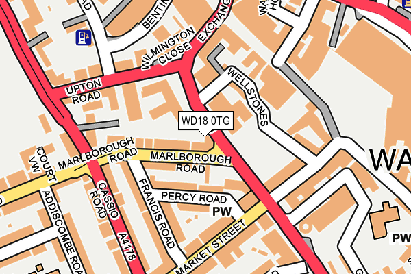 WD18 0TG map - OS OpenMap – Local (Ordnance Survey) WD18 0TG map - OS OpenMap – Local (Ordnance Survey)