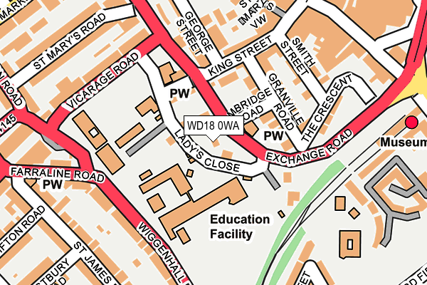 WD18 0WA map - OS OpenMap – Local (Ordnance Survey) WD18 0WA map - OS OpenMap – Local (Ordnance Survey)