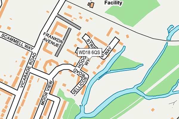 WD18 6QS map - OS OpenMap – Local (Ordnance Survey) WD18 6QS map - OS OpenMap – Local (Ordnance Survey)