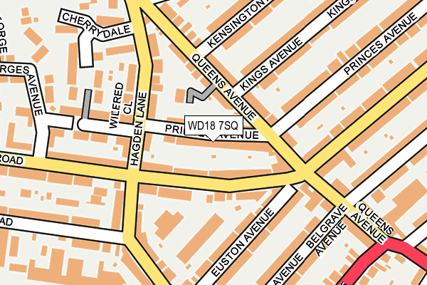 WD18 7SQ map - OS OpenMap – Local (Ordnance Survey) WD18 7SQ map - OS OpenMap – Local (Ordnance Survey)