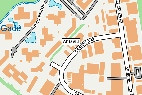 WD18 8UJ map - OS OpenMap – Local (Ordnance Survey) WD18 8UJ map - OS OpenMap – Local (Ordnance Survey)