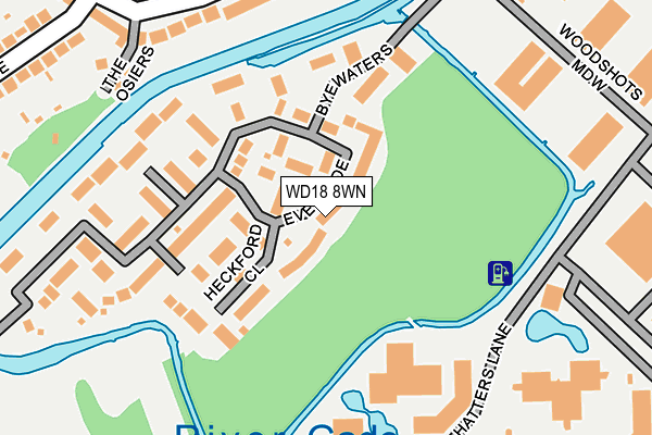 WD18 8WN map - OS OpenMap – Local (Ordnance Survey) WD18 8WN map - OS OpenMap – Local (Ordnance Survey)