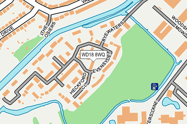 WD18 8WQ map - OS OpenMap – Local (Ordnance Survey) WD18 8WQ map - OS OpenMap – Local (Ordnance Survey)