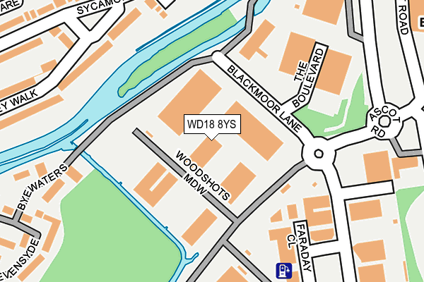 WD18 8YS map - OS OpenMap – Local (Ordnance Survey) WD18 8YS map - OS OpenMap – Local (Ordnance Survey)