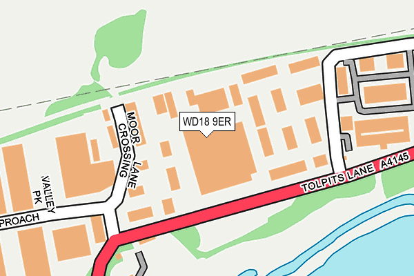WD18 9ER map - OS OpenMap – Local (Ordnance Survey) WD18 9ER map - OS OpenMap – Local (Ordnance Survey)