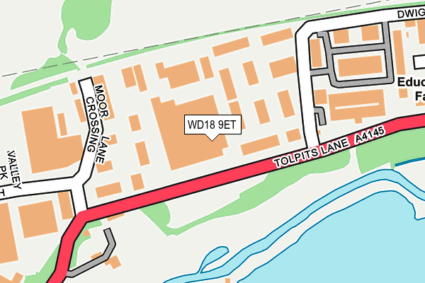 WD18 9ET map - OS OpenMap – Local (Ordnance Survey) WD18 9ET map - OS OpenMap – Local (Ordnance Survey)