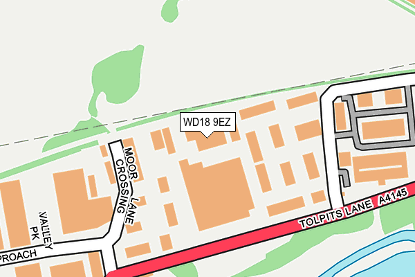 WD18 9EZ map - OS OpenMap – Local (Ordnance Survey) WD18 9EZ map - OS OpenMap – Local (Ordnance Survey)