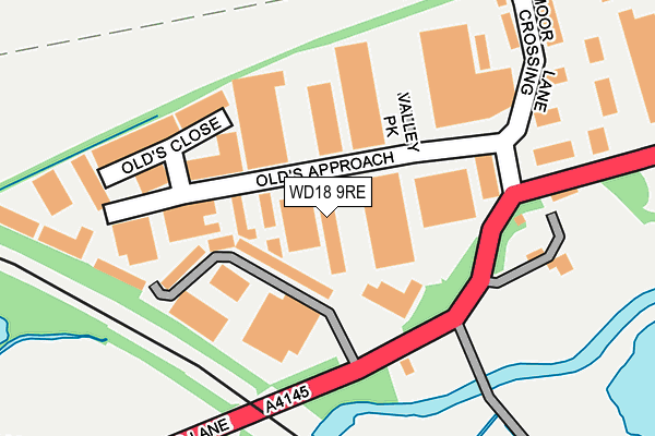 WD18 9RE map - OS OpenMap – Local (Ordnance Survey) WD18 9RE map - OS OpenMap – Local (Ordnance Survey)