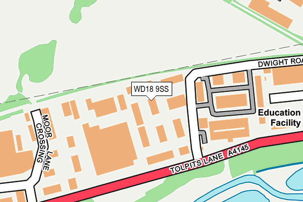 WD18 9SS map - OS OpenMap – Local (Ordnance Survey) WD18 9SS map - OS OpenMap – Local (Ordnance Survey)