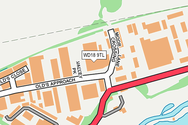 WD18 9TL map - OS OpenMap – Local (Ordnance Survey) WD18 9TL map - OS OpenMap – Local (Ordnance Survey)
