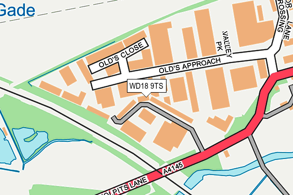 WD18 9TS map - OS OpenMap – Local (Ordnance Survey) WD18 9TS map - OS OpenMap – Local (Ordnance Survey)