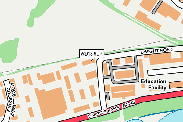 WD18 9UP map - OS OpenMap – Local (Ordnance Survey) WD18 9UP map - OS OpenMap – Local (Ordnance Survey)