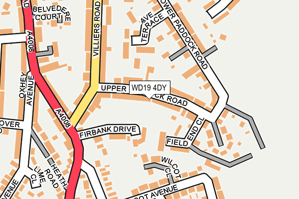 WD19 4DY map - OS OpenMap – Local (Ordnance Survey) WD19 4DY map - OS OpenMap – Local (Ordnance Survey)