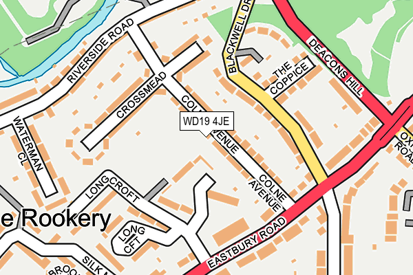 WD19 4JE map - OS OpenMap – Local (Ordnance Survey) WD19 4JE map - OS OpenMap – Local (Ordnance Survey)