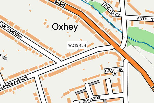WD19 4LH map - OS OpenMap – Local (Ordnance Survey) WD19 4LH map - OS OpenMap – Local (Ordnance Survey)