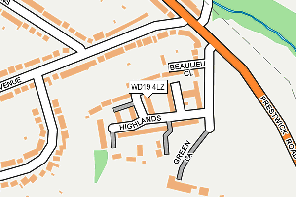 WD19 4LZ map - OS OpenMap – Local (Ordnance Survey) WD19 4LZ map - OS OpenMap – Local (Ordnance Survey)