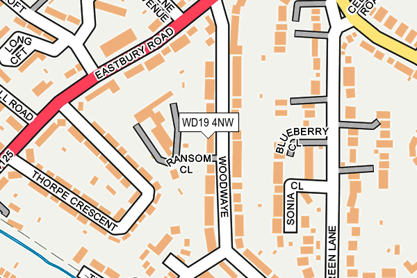 WD19 4NW map - OS OpenMap – Local (Ordnance Survey) WD19 4NW map - OS OpenMap – Local (Ordnance Survey)