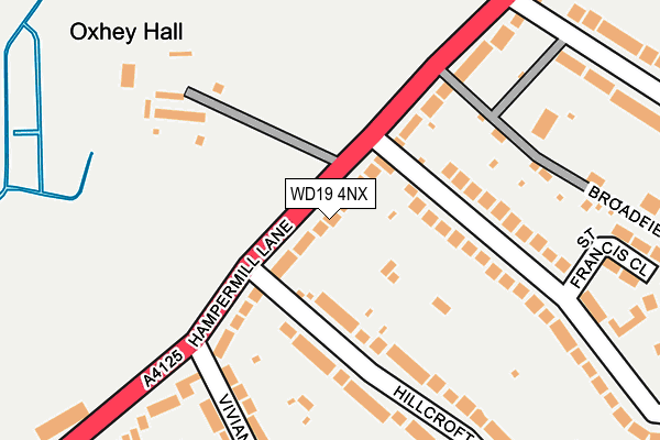 WD19 4NX map - OS OpenMap – Local (Ordnance Survey) WD19 4NX map - OS OpenMap – Local (Ordnance Survey)