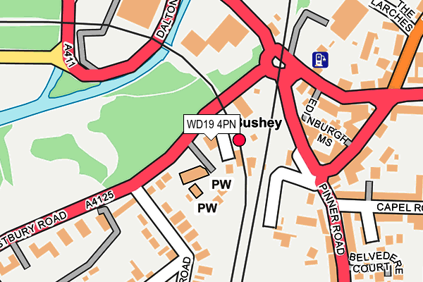 WD19 4PN map - OS OpenMap – Local (Ordnance Survey) WD19 4PN map - OS OpenMap – Local (Ordnance Survey)