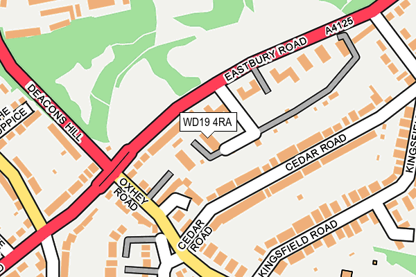 WD19 4RA map - OS OpenMap – Local (Ordnance Survey) WD19 4RA map - OS OpenMap – Local (Ordnance Survey)