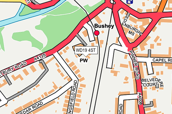 WD19 4ST map - OS OpenMap – Local (Ordnance Survey) WD19 4ST map - OS OpenMap – Local (Ordnance Survey)