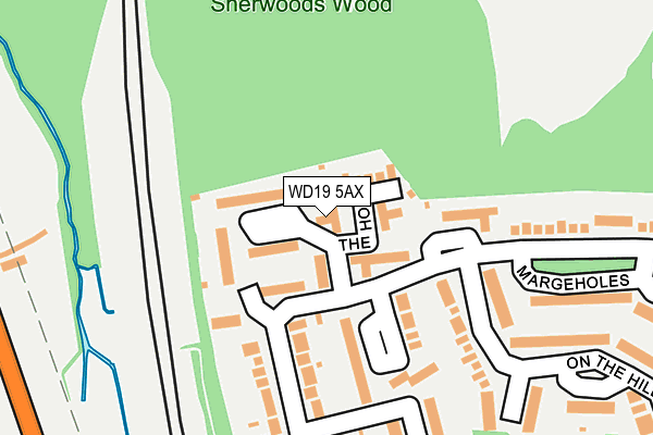 WD19 5AX map - OS OpenMap – Local (Ordnance Survey) WD19 5AX map - OS OpenMap – Local (Ordnance Survey)