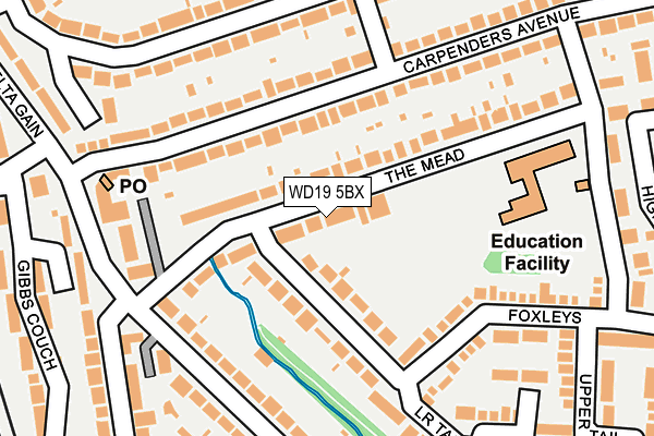 WD19 5BX map - OS OpenMap – Local (Ordnance Survey) WD19 5BX map - OS OpenMap – Local (Ordnance Survey)