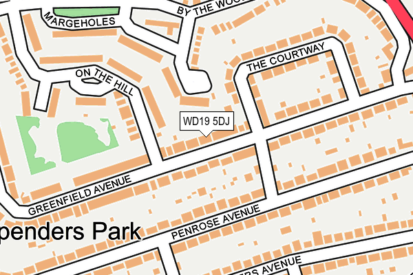 WD19 5DJ map - OS OpenMap – Local (Ordnance Survey) WD19 5DJ map - OS OpenMap – Local (Ordnance Survey)