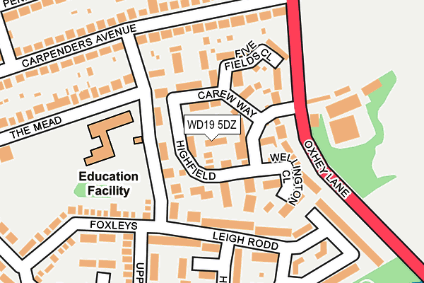 WD19 5DZ map - OS OpenMap – Local (Ordnance Survey) WD19 5DZ map - OS OpenMap – Local (Ordnance Survey)