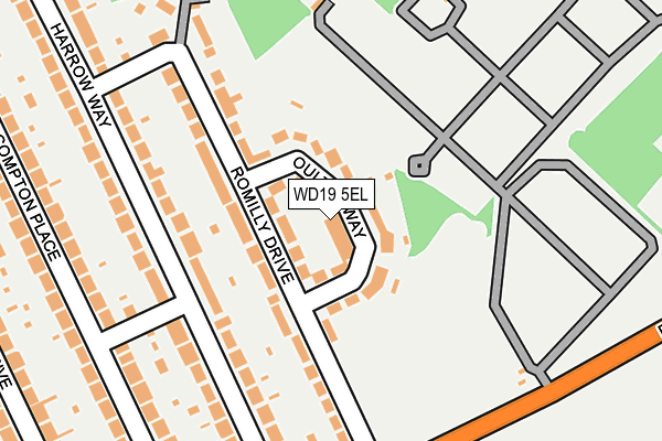 WD19 5EL map - OS OpenMap – Local (Ordnance Survey) WD19 5EL map - OS OpenMap – Local (Ordnance Survey)