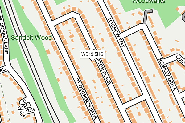 WD19 5HG map - OS OpenMap – Local (Ordnance Survey) WD19 5HG map - OS OpenMap – Local (Ordnance Survey)