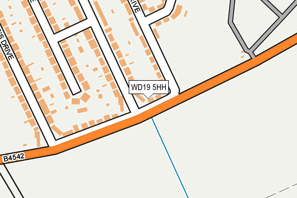 WD19 5HH map - OS OpenMap – Local (Ordnance Survey) WD19 5HH map - OS OpenMap – Local (Ordnance Survey)