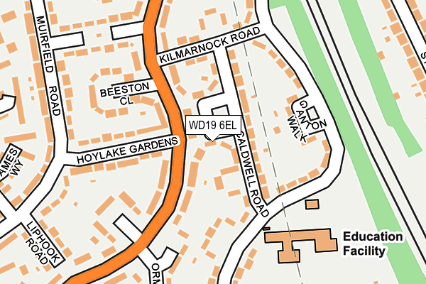 WD19 6EL map - OS OpenMap – Local (Ordnance Survey) WD19 6EL map - OS OpenMap – Local (Ordnance Survey)