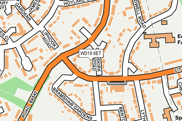WD19 6ET map - OS OpenMap – Local (Ordnance Survey) WD19 6ET map - OS OpenMap – Local (Ordnance Survey)