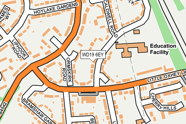 WD19 6EY map - OS OpenMap – Local (Ordnance Survey) WD19 6EY map - OS OpenMap – Local (Ordnance Survey)
