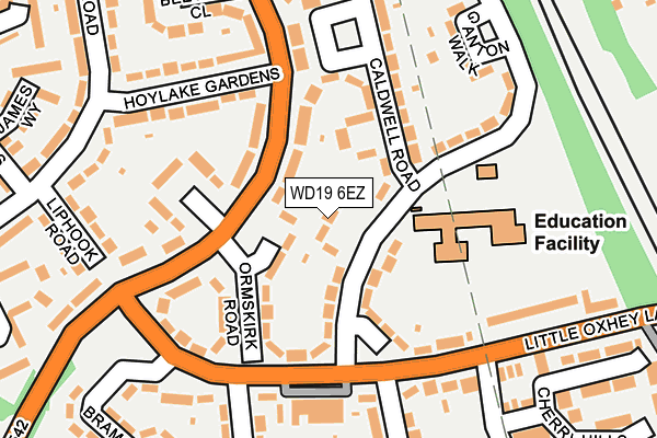 WD19 6EZ map - OS OpenMap – Local (Ordnance Survey) WD19 6EZ map - OS OpenMap – Local (Ordnance Survey)