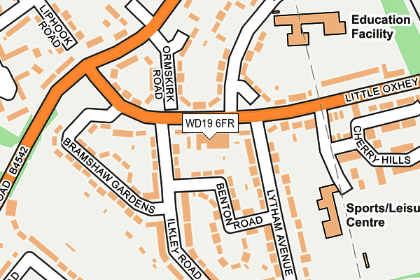 WD19 6FR map - OS OpenMap – Local (Ordnance Survey) WD19 6FR map - OS OpenMap – Local (Ordnance Survey)