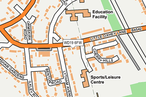 WD19 6FW map - OS OpenMap – Local (Ordnance Survey) WD19 6FW map - OS OpenMap – Local (Ordnance Survey)