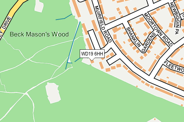 WD19 6HH map - OS OpenMap – Local (Ordnance Survey) WD19 6HH map - OS OpenMap – Local (Ordnance Survey)
