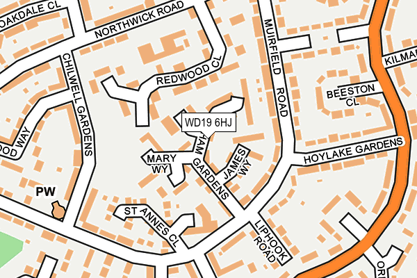 WD19 6HJ map - OS OpenMap – Local (Ordnance Survey) WD19 6HJ map - OS OpenMap – Local (Ordnance Survey)