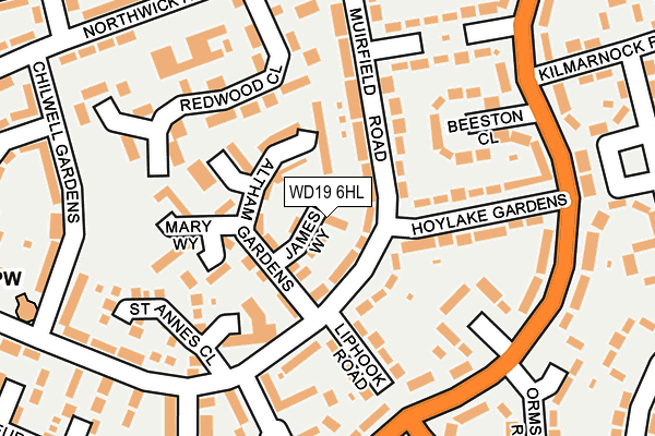 WD19 6HL map - OS OpenMap – Local (Ordnance Survey) WD19 6HL map - OS OpenMap – Local (Ordnance Survey)