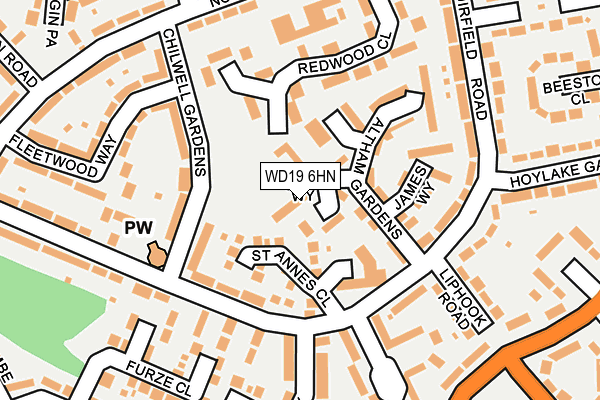 WD19 6HN map - OS OpenMap – Local (Ordnance Survey) WD19 6HN map - OS OpenMap – Local (Ordnance Survey)