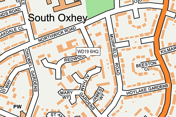 WD19 6HQ map - OS OpenMap – Local (Ordnance Survey) WD19 6HQ map - OS OpenMap – Local (Ordnance Survey)