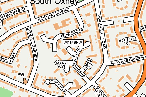 WD19 6HW map - OS OpenMap – Local (Ordnance Survey) WD19 6HW map - OS OpenMap – Local (Ordnance Survey)