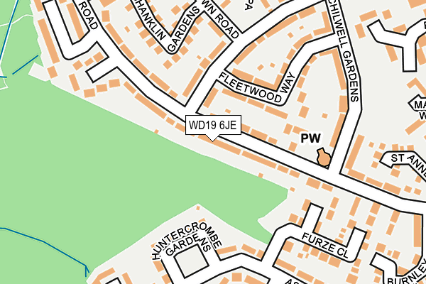 WD19 6JE map - OS OpenMap – Local (Ordnance Survey) WD19 6JE map - OS OpenMap – Local (Ordnance Survey)