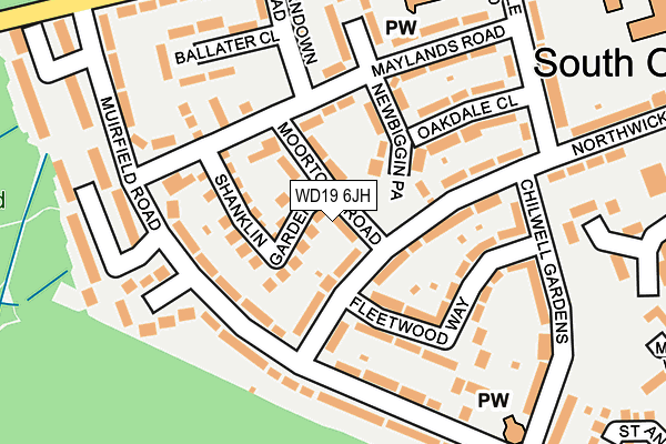 WD19 6JH map - OS OpenMap – Local (Ordnance Survey) WD19 6JH map - OS OpenMap – Local (Ordnance Survey)