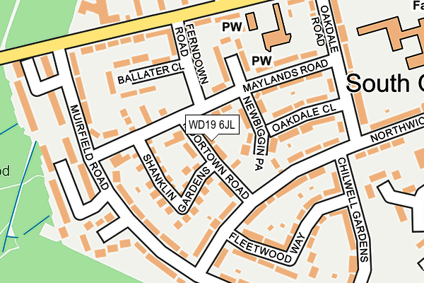 WD19 6JL map - OS OpenMap – Local (Ordnance Survey) WD19 6JL map - OS OpenMap – Local (Ordnance Survey)