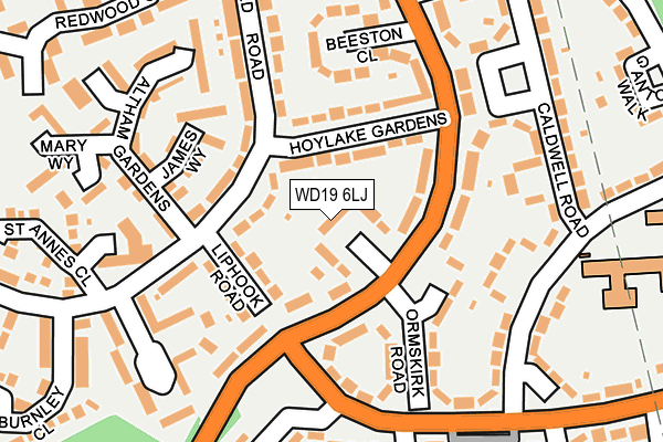 WD19 6LJ map - OS OpenMap – Local (Ordnance Survey) WD19 6LJ map - OS OpenMap – Local (Ordnance Survey)