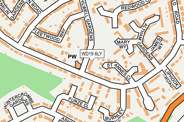 WD19 6LY map - OS OpenMap – Local (Ordnance Survey) WD19 6LY map - OS OpenMap – Local (Ordnance Survey)