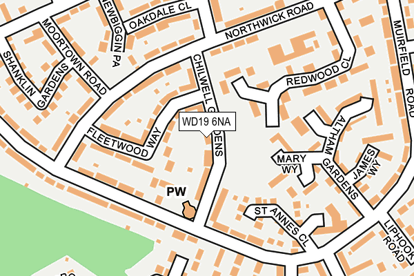 WD19 6NA map - OS OpenMap – Local (Ordnance Survey) WD19 6NA map - OS OpenMap – Local (Ordnance Survey)